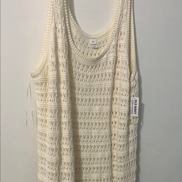 Old Navy Cream Knit Tank Dress - Picture 2 of 5